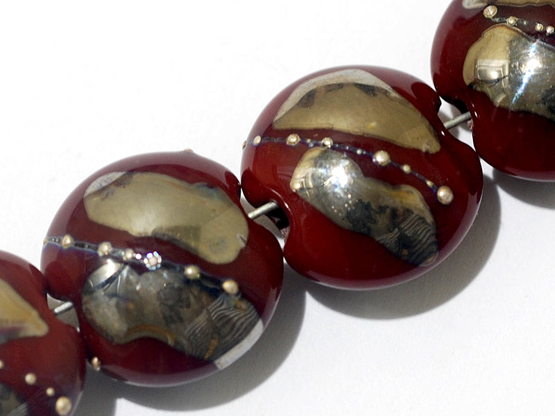 grace lampwork beads artisan handmade glass beads SRA