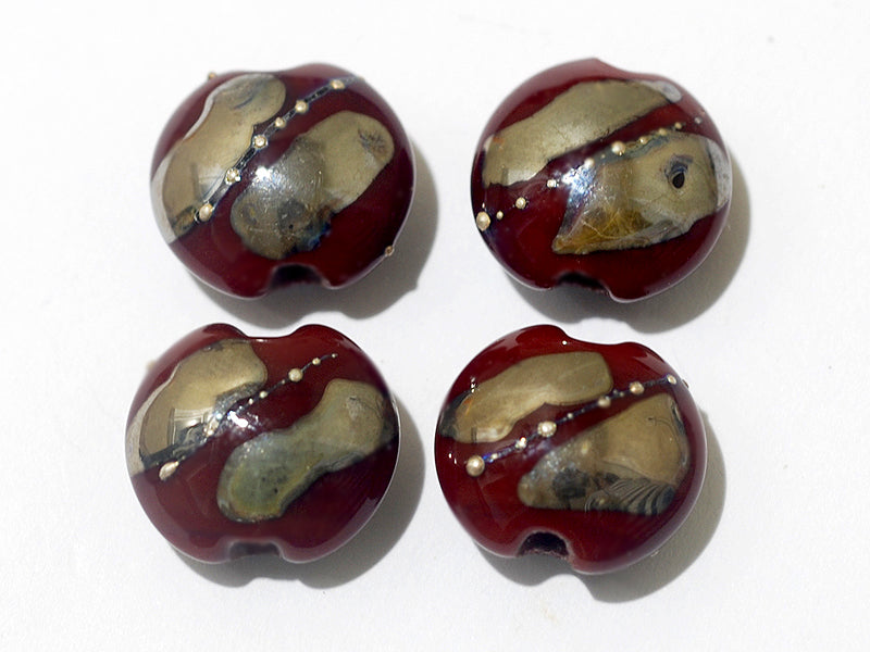 grace lampwork beads artisan handmade glass beads SRA