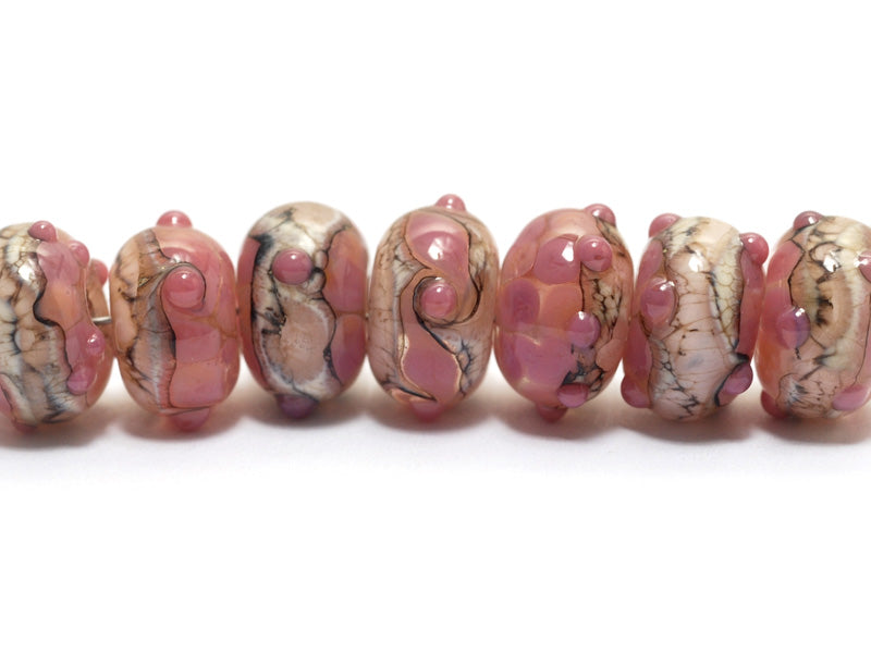 grace lampwork beads artisan handmade glass beads SRA