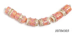 10704303 - Six Pink/Soft Orange Mini Kalera Beads