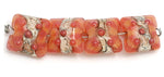 10704314 - Four Pink/Soft Orange Pillow Beads