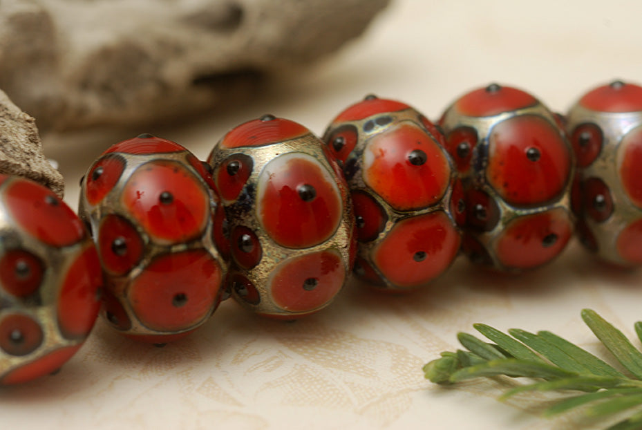 grace lampwork beads artisan handmade glass beads SRA