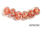 10704501 - Six Orange Rondelle Beads