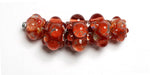 10704611 - Five Graduated Orange Rondelle Beads