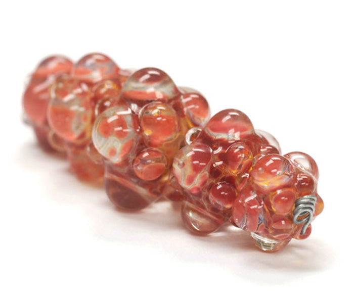 10704611 - Five Graduated Orange Rondelle Beads