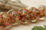 grace lampwork beads artisan handmade glass beads SRA