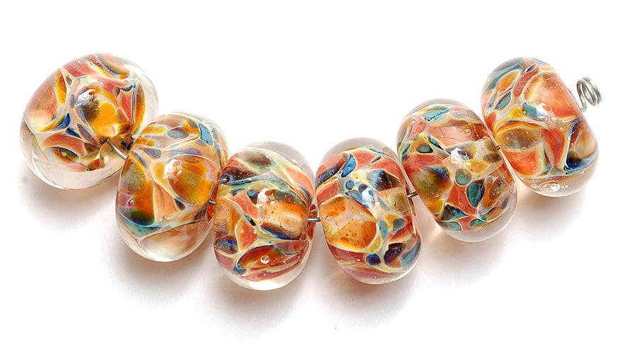 grace lampwork beads artisan handmade glass beads SRA
