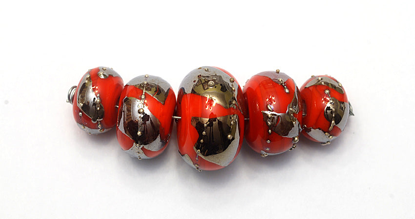 grace lampwork beads artisan handmade glass beads SRA