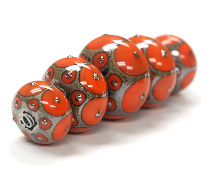 grace lampwork beads artisan handmade glass beads SRA