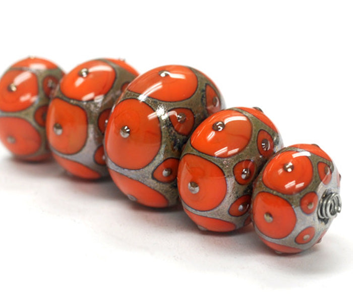 grace lampwork beads artisan handmade glass beads SRA