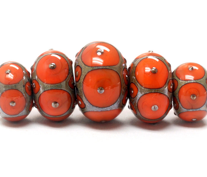 grace lampwork beads artisan handmade glass beads SRA