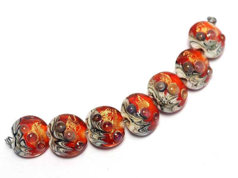 10705302 - Seven Fire Island Treasure Lentil Beads
