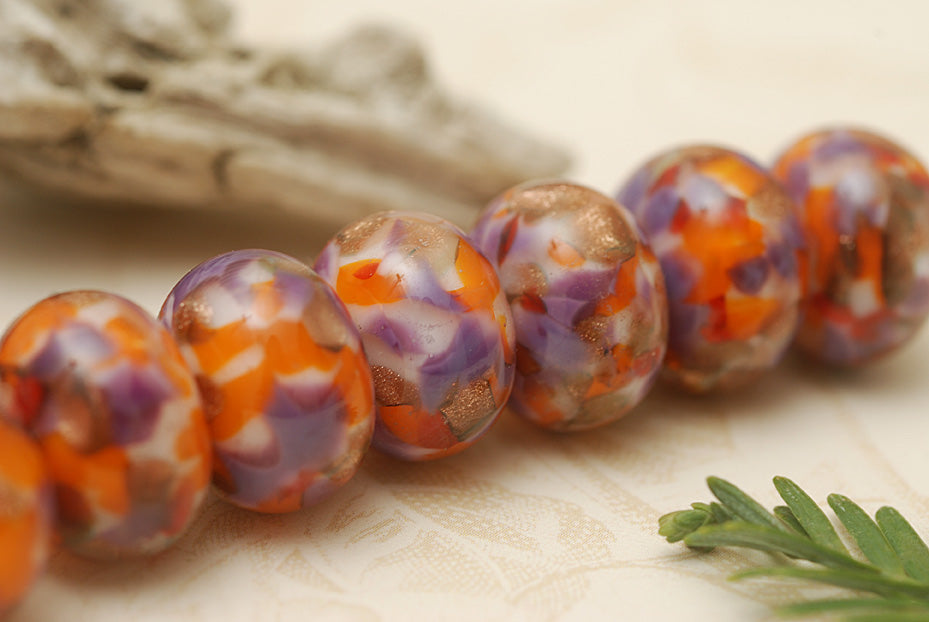 10705401- Seven Mesa Sunset Rondelle Beads
