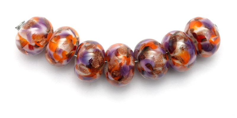 10705401- Seven Mesa Sunset Rondelle Beads