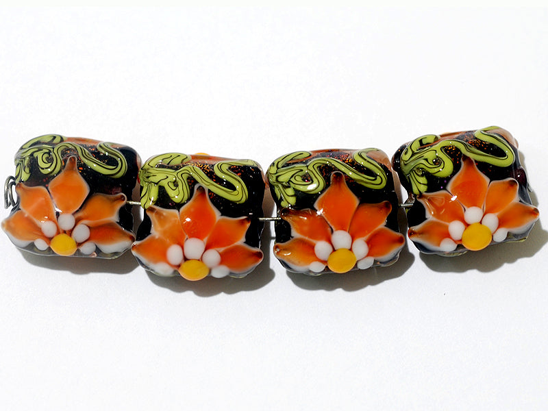 grace lampwork beads artisan handmade glass beads SRA