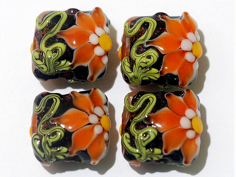 grace lampwork beads artisan handmade glass beads SRA