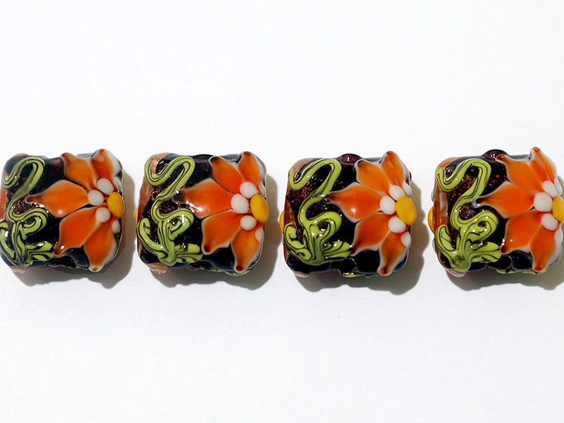 grace lampwork beads artisan handmade glass beads SRA