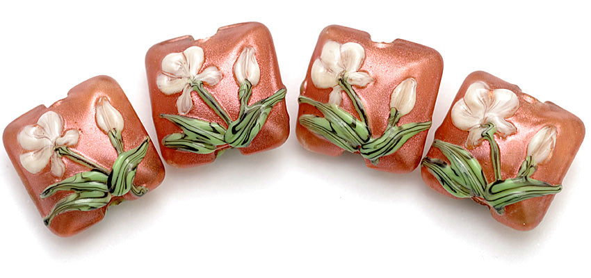 grace lampwork beads artisan handmade glass beads SRA