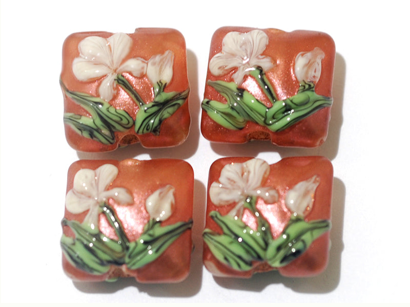 grace lampwork beads artisan handmade glass beads SRA