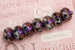 10706301 - Seven Amethyst Jewel Celestial Rondelle Beads
