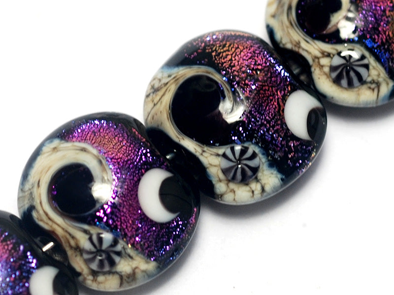grace lampwork beads artisan handmade glass beads SRA
