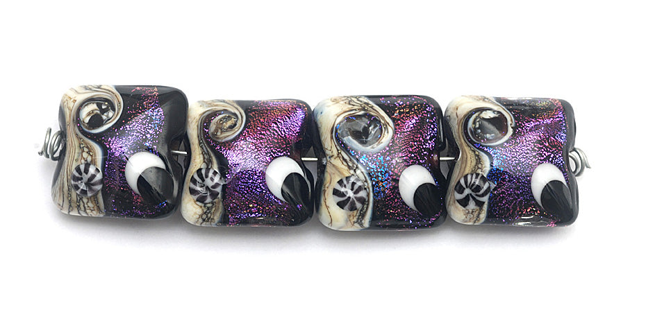 grace lampwork beads artisan handmade glass beads SRA