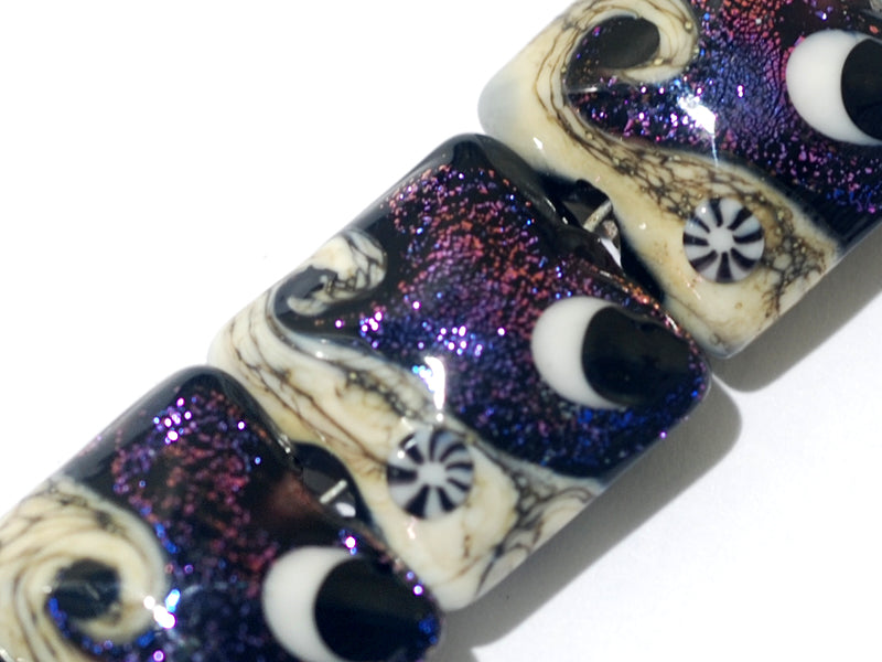 grace lampwork beads artisan handmade glass beads SRA
