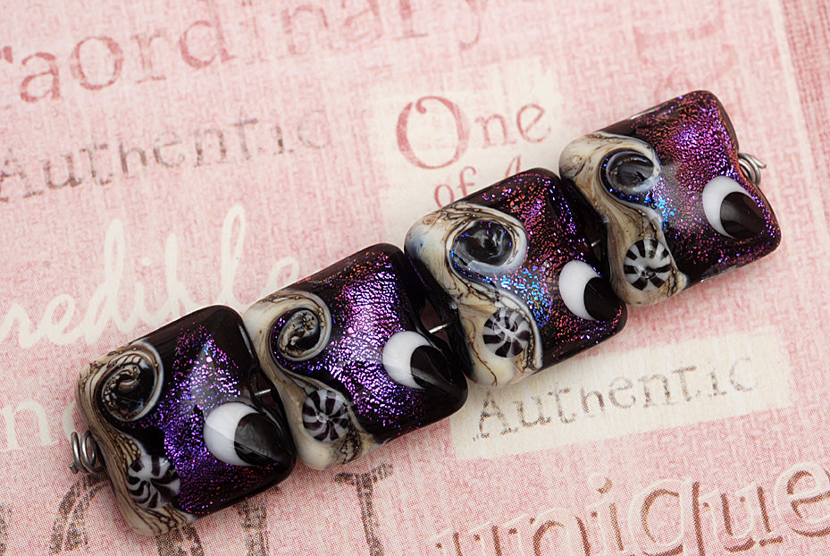 grace lampwork beads artisan handmade glass beads SRA