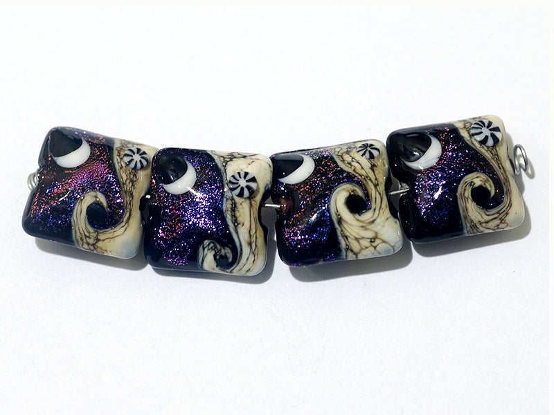grace lampwork beads artisan handmade glass beads SRA