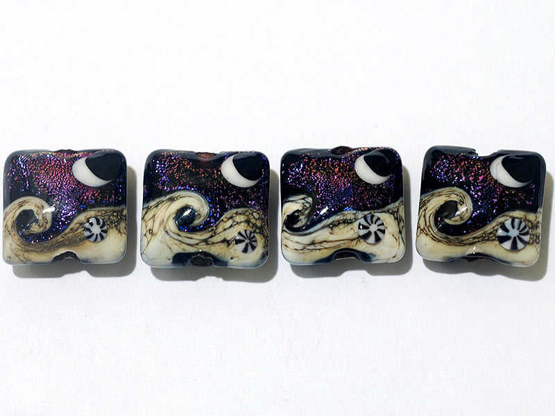 grace lampwork beads artisan handmade glass beads SRA