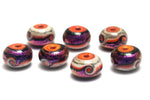 10706401 - Seven Magic Moment Waves Rondelle Beads