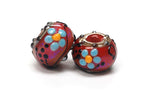 grace lampwork beads artisan handmade glass beads SRA