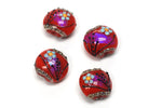 10706512 - Four Vintage Florals Lentil Beads