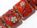 10706514 - Four Vintage Florals Pillow Beads