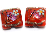 10706514 - Four Vintage Florals Pillow Beads