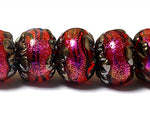 10706701 - Seven Passion Pink Shimmer Rondelle Beads