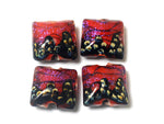 10706714 - Four Passion Pink Shimmer Pillow Beads