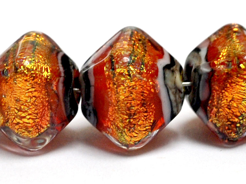 10706807 - Five Bonfire Shimmer Crystal  Shaped Beads