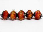 10706807 - Five Bonfire Shimmer Crystal  Shaped Beads