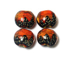 10706812 - Four Bonfire Shimmer Lentil Beads