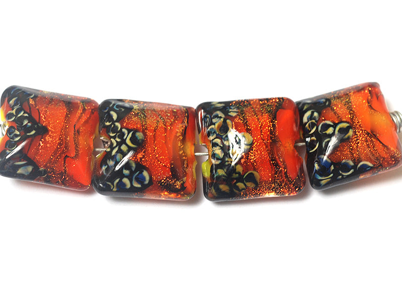 10706814 - Four Bonfire Shimmer Pillow Beads