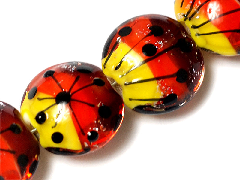 10706912 - Four Sunset Rainbow Lentil Beads