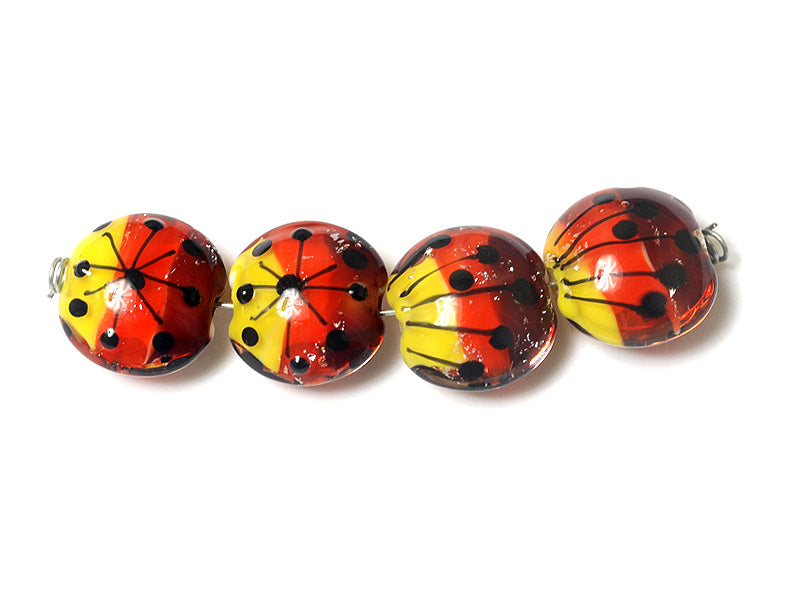 10706912 - Four Sunset Rainbow Lentil Beads