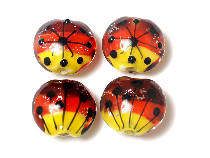 10706912 - Four Sunset Rainbow Lentil Beads