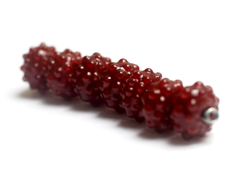 10707201 - Seven Bordeaux Rondelle Beads
