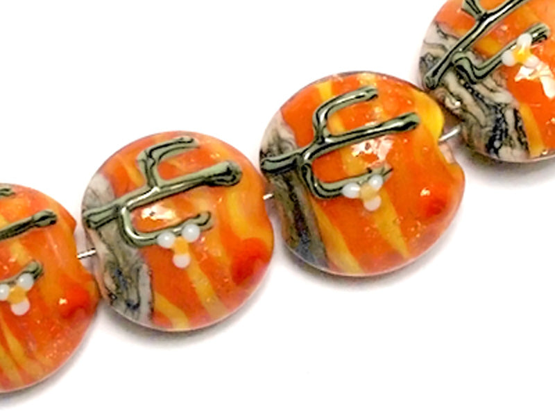 10707612 - Four Cactus Sunset Lentil Beads