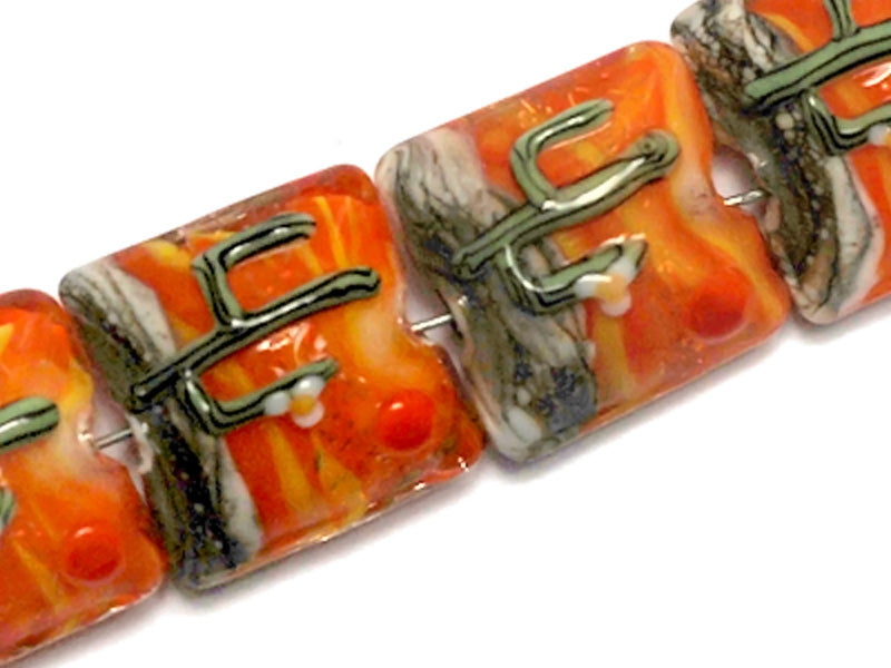 10707614 - Four Cactus Sunset Pillow Beads