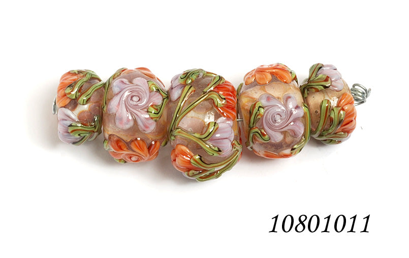 grace lampwork beads artisan handmade glass beads SRA