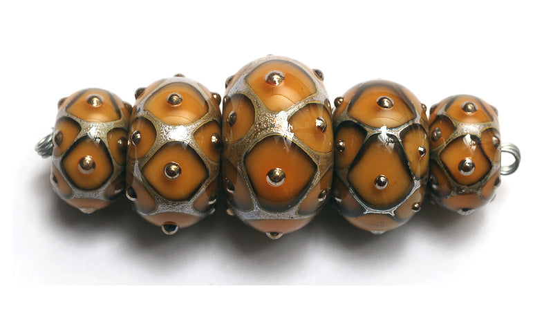 grace lampwork beads artisan handmade glass beads SRA