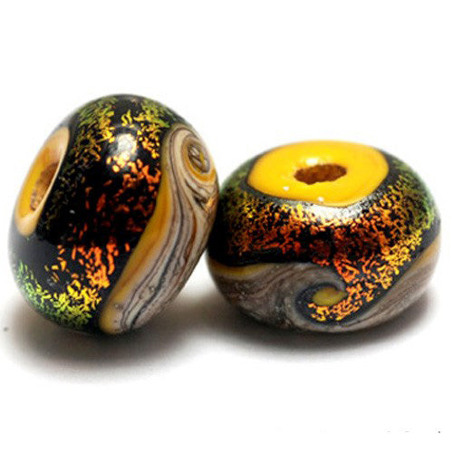 10802001 - Seven Summer Sunset Waves Rondelle Beads